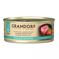 Grandorf (Грандорф) Cat Grain Free Tuna Fillet & Salmon Adult - Влажный беззерновой корм для взрослых котов с мясом тунца и лосося 70 г