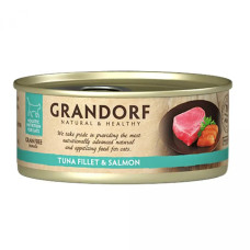 Grandorf (Грандорф) Cat Grain Free Tuna Fillet & Salmon Adult - Вологий беззерновий корм для дорослих котів з м’ясом тунця та лосося 70 г