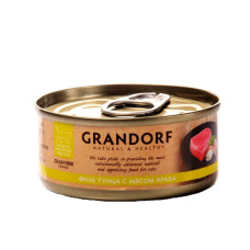 Grandorf (Грандорф) Grain Free Formula Cat Tuna Fillet & Crab - Вологий беззерновий корм для котів тунець з крабом 70 г