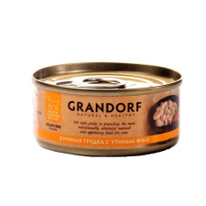 Grandorf (Грандорф) Grain Free Formula Cat Chicken & Duck Fillet - Вологий беззерновий корм для котів курка з качкою 70 г