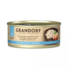 Grandorf (Грандорф) Cat Grain Free Chicken Fillet & Shrimp Adult - Вологий беззерновий корм для дорослих котів з м’ясом курки та креветками 70 г