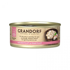 Grandorf (Грандорф) Cat Grain Free Chicken Fillet & Crab Fillet Adult - Вологий беззерновий корм для котів курка з краба 70 г