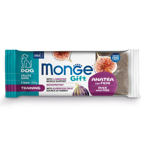 Monge (Монж) Gift Dog Grain Free Duck & Figs Training Adult All Breeds - Ласощі беззернові для дорослих собак усіх порід для тренування з м’ясом качки та інжиром 100 г