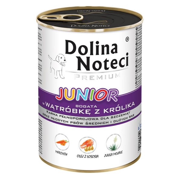 Dolina Noteci (Долина Нотецы) Puppy Premium Liver - Влажный корм для щенков с печенью кролика 400 г
