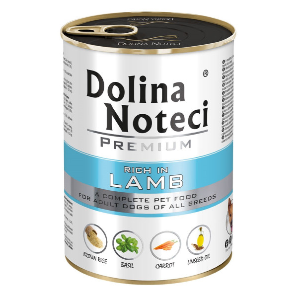 Dolina Noteci (Долина Нотецы) Dog Premium With Lamb - Влажный корм для собак с ягненком 800 г