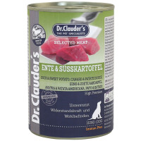 Dr.Clauder’s (Клаудер) Selected Meat Dog Grain Free Duck & Sweet Potato Adult All Breeds - Влажный беззерновой корм для взрослых собак всех пород с мясом утки и бататом 400 г