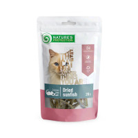 Nature’s Protection (Натур Протекшн) Cat Grain Free Dried Sunfish Snack Adult - Лакомство беззерновое для взрослых котов сушёные солнечные окуни 75 г