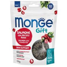 Monge (Монж) Gift Dog Grain Free Lamb & Pineapple Skin Support Adult All Breeds - Ласощі беззернові для дорослих собак усіх порід для здоров’я шкіри з м’ясом лосося та журавлиною 150 г