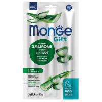 Monge (Монж) Gift Dog Grain Free Salmon & Aloe Skin Support Adult All Breeds лакомство беззерновое для взрослых собак всех пород для здоровья суставов с мясом лосося и алое 45 г