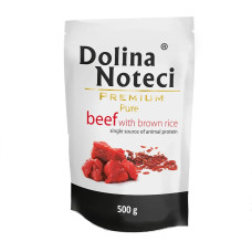 Dolina Noteci (Долина Нотеці) Dog Premium Pure Beef - Вологий корм для собак з яловичиною та коричневим рисом 500 г