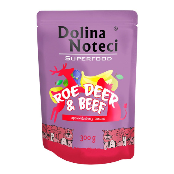 Dolina Noteci (Долина Нотецы) Dog Superfood Roe & Beef - Влажный беззерновой корм для собак с косулей и говядиной 300 г
