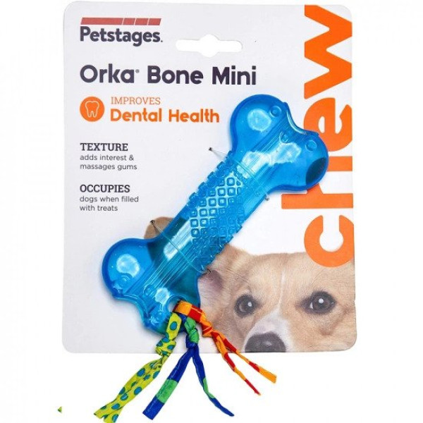 Petstages (Петстейдж) Orka Bone Mini - Игрушка для собак синяя 12 см