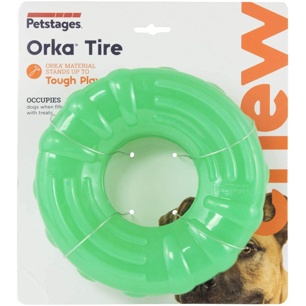 Petstages (Петстейдж) Orka Tire Pet - Игрушка для собак зелёная 15.2 см