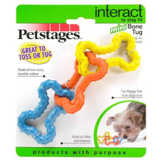 Petstages (Петстейдж) Mini Bone Tug - Іграшка для собак синя 14 см