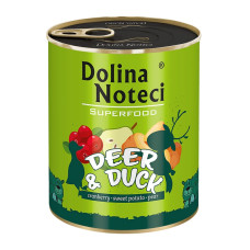 Dolina Noteci (Долина Нотеці) Dog Superfood Deer & Duck - Вологий беззерновий корм для собак з олениною та качкою 800 г
