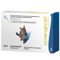 Zoetis Stronghold (Стронгхолд) - Краплі протопарзитні для котів 2.6-7.5 кг, 1 піпетка