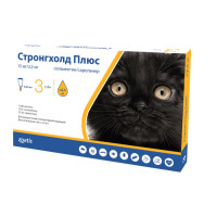 Zoetis Stronghold Plus (Стронгхолд) - Капли протопарзитные для котов до 2.5 кг, 1 пипетка