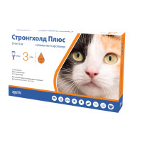 Zoetis Stronghold Plus (Стронгхолд) - Капли протопарзитные для котов 2.5-5 кг, 1 пипетка