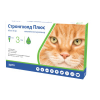 Zoetis Stronghold Plus (Стронгхолд) - Краплі протопарзитні для котів 5-10 кг (1 піпетка)
