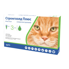 Zoetis Stronghold Plus (Стронгхолд) - Краплі протопарзитні для котів 5-10 кг (1 піпетка)