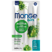 Monge (Монж) Gift Dog Grain Free Duck & Spirulina Training Adult All Breeds лакомство беззерновое для взрослых собак всех пород для тренировки с мясом утки и спирулиной 45 г
