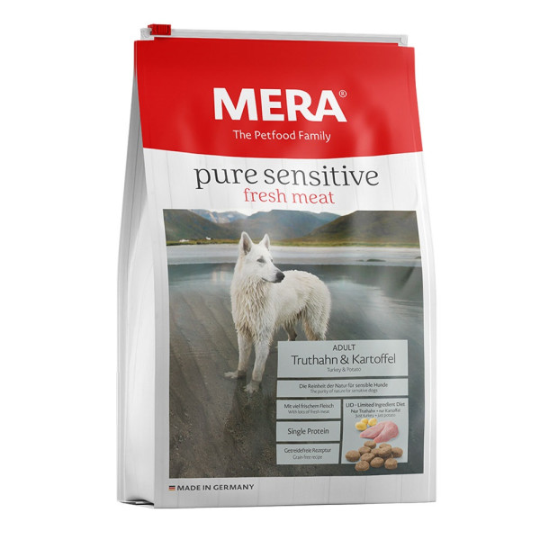 Mera (Мера) Pure Sensitive Fresh Meat Truthan & Kartoffel - Сухой беззерновой корм для собак 12.5 кг