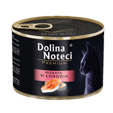 Dolina Noteci (Долина Нотеці) Cat Premium Salmon - Вологий корм для котів м'ясні шматочки в соусі з лососем 185 г