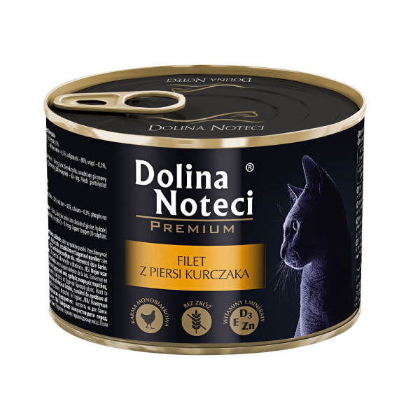 Dolina Noteci (Долина Нотецы) Cat Premium Chicken Filet - Влажный корм для кошек из филе курицы 185 г