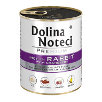 Dolina Noteci (Долина Нотецы) Dog Premium With Rabbit - Влажный корм для собак с кроликом с клюквой 800 г