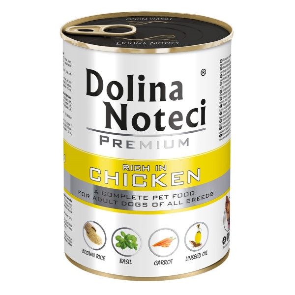 Dolina Noteci (Долина Нотецы) Dog Premium With Chicken - Влажный корм для собак с курицей 400 г
