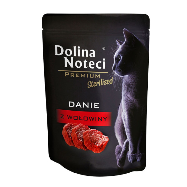Dolina Noteci (Долина Нотецы) Cat Premium Danie Sterilized Beef - Влажный корм для стерилизованных кошек с говядиной 85 г