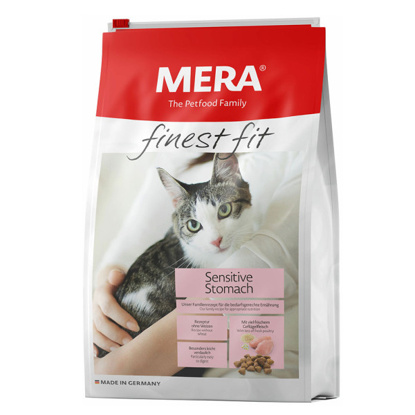 Mera (Міра) Cat Adult Fitnes Fit Sensitive Stomach - Сухий корм для котів із чутливим травленням зі свіжим м'ясом птиці та ромашкою 4 кг