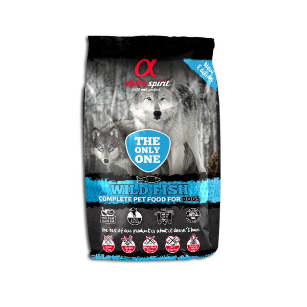 Alpha Spirit (Альфа Спирит) The Only One Fish - Сухой корм для собак всех пород и всех стадий жизни с рыбой 3 кг