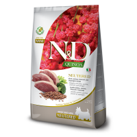 Farmina (Фармина) Dog N&D Quinoa Grain Free Duck, Broccoli & Asparagus Neutered Adult Mini - Сухой беззерновой корм для взрослых стерилизованных собак мелких пород с мясом утки, брокколи и спаржей 7 кг