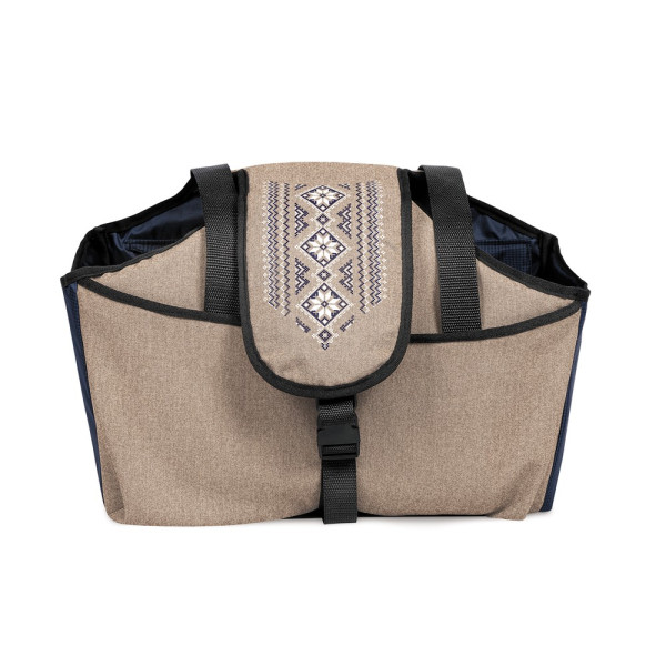 Pet Fashion (Пет Фешн) Linen сумка-переноска для собак бежевая 38х32х22 см