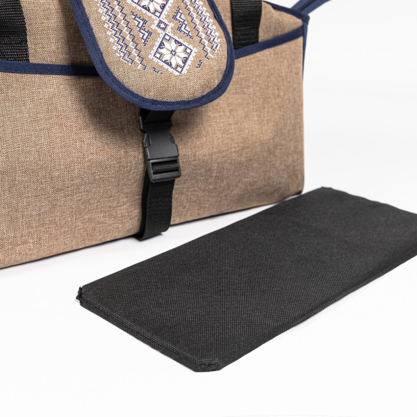 Pet Fashion (Пет Фешн) Linen сумка-переноска для собак бежевая 38х32х22 см