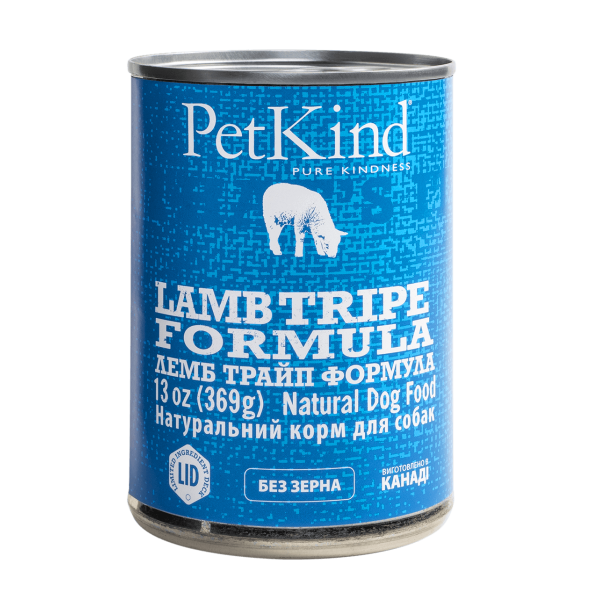 Petkind (Петкайнд) Lamb Tripe Formula - Влажный корм для собак с новозеландским ягненком, мясом канадской индейки и овечьим рубцом 369 г