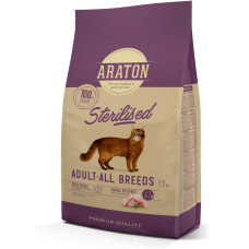 Araton (Аратон) Cat Adult Sterilized With Poultry - Сухий корм для стерилізованих котів з птицею 1.5 кг