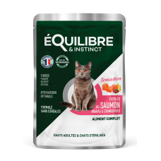 Equilibre & Instinct (Еквілібре & Інстинкт) Cat Sterilised Salmon, Pineapple & Cranberry - Вологий корм для стерилізованих котів з лососем, ананасом і журавлиною 85 г