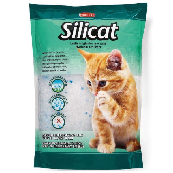 Padovan (Падован) Silicat - Гигиенический наполнитель для кошачьих туалетов на основе силикагеля 16 л