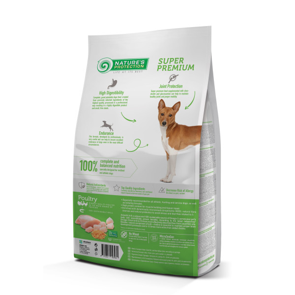Nature`s Protection (Натур Протекшн) Active Sport Adult All Breeds - Сухой корм для активных собак с птицей 4 кг