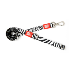 Max & Molly (Макс Моллі) Short Leash Zebra L - Короткий повідець для собак з принтом зебра