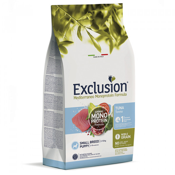 Exclusion (Эксклюжн) Dog Puppy Tuna Small Breed - Сухой корм для щенков мелких пород с мясом тунца 2 кг