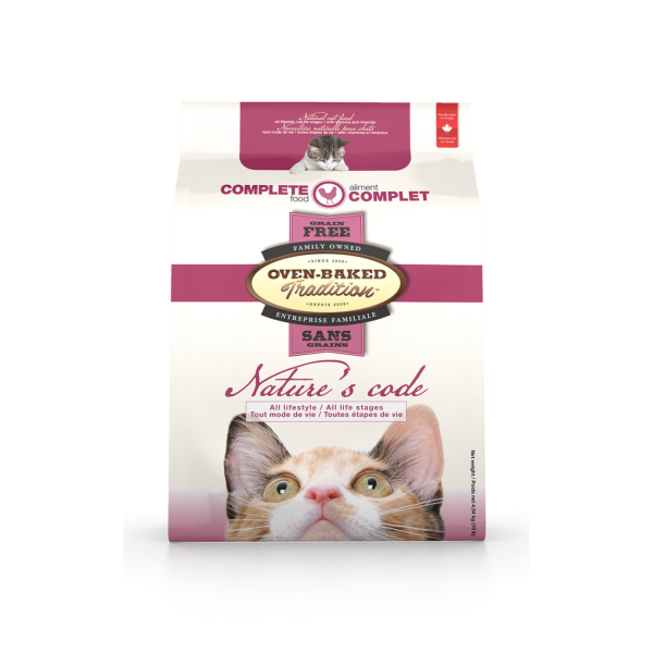 Oven-Baked (Овен-Бэйкд) Nature\'s Code Cat With Chicken - Беззерновой сухой корм для котов с мясом курицы 350 г