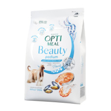 Optimeal (Оптиміл) Dog Beauty Podium All Breed Seafood - Сухий корм для собак всіх порід для догляду за шерстю та зубами з морепродуктами 1.5 кг