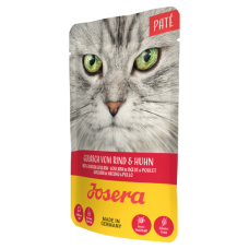 Josera (Йозера) Cat Grain Free Chicken & Beef Pate Adult - Влажный беззерновой корм для взрослых котов паштет с мясом курицы и говядины 85 г