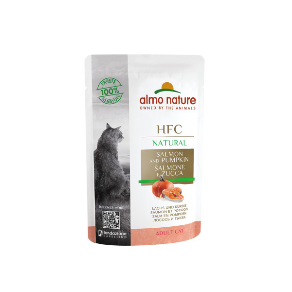 Almo Nature (Альмо Натюр) HFC Cat Natural Chicken & Pumpkin - Влажный корм для кошек с курицей и тыквой 55 г