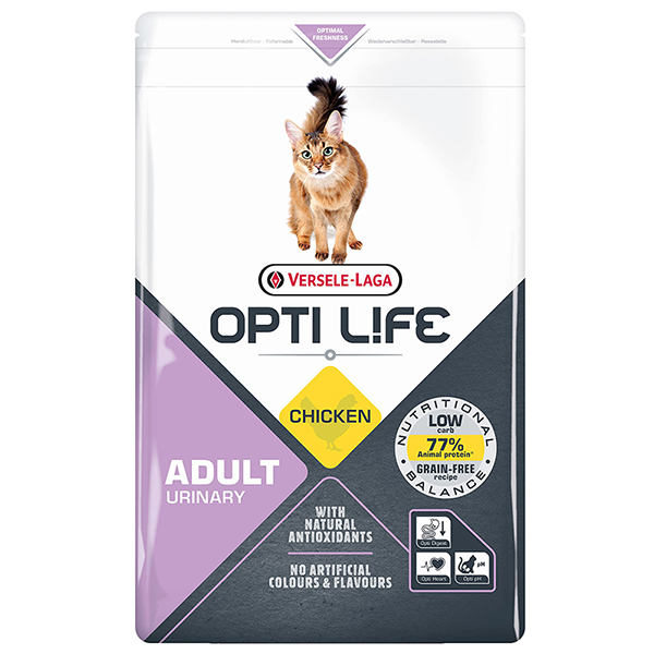 Opti Life (Опти Лайф) Urinary With Chicken - Сухой корм для кошек склонных к мочекаменной болезни с курицей 2.5 кг