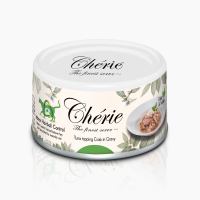 Cherie (Чери) Cat Grain Free Tuna & Crab Hairball All Life Stages - Влажный беззерновой корм для котов всех возрастов для выведения комков шерсти кусочки в соусе с мясом тунца и крабом 80 г
