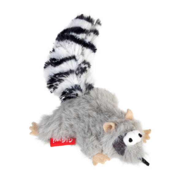 GiGwi (ГиГви) Catch&Scratch - Игрушка для кошек енот с кошачьей мятой 8 см